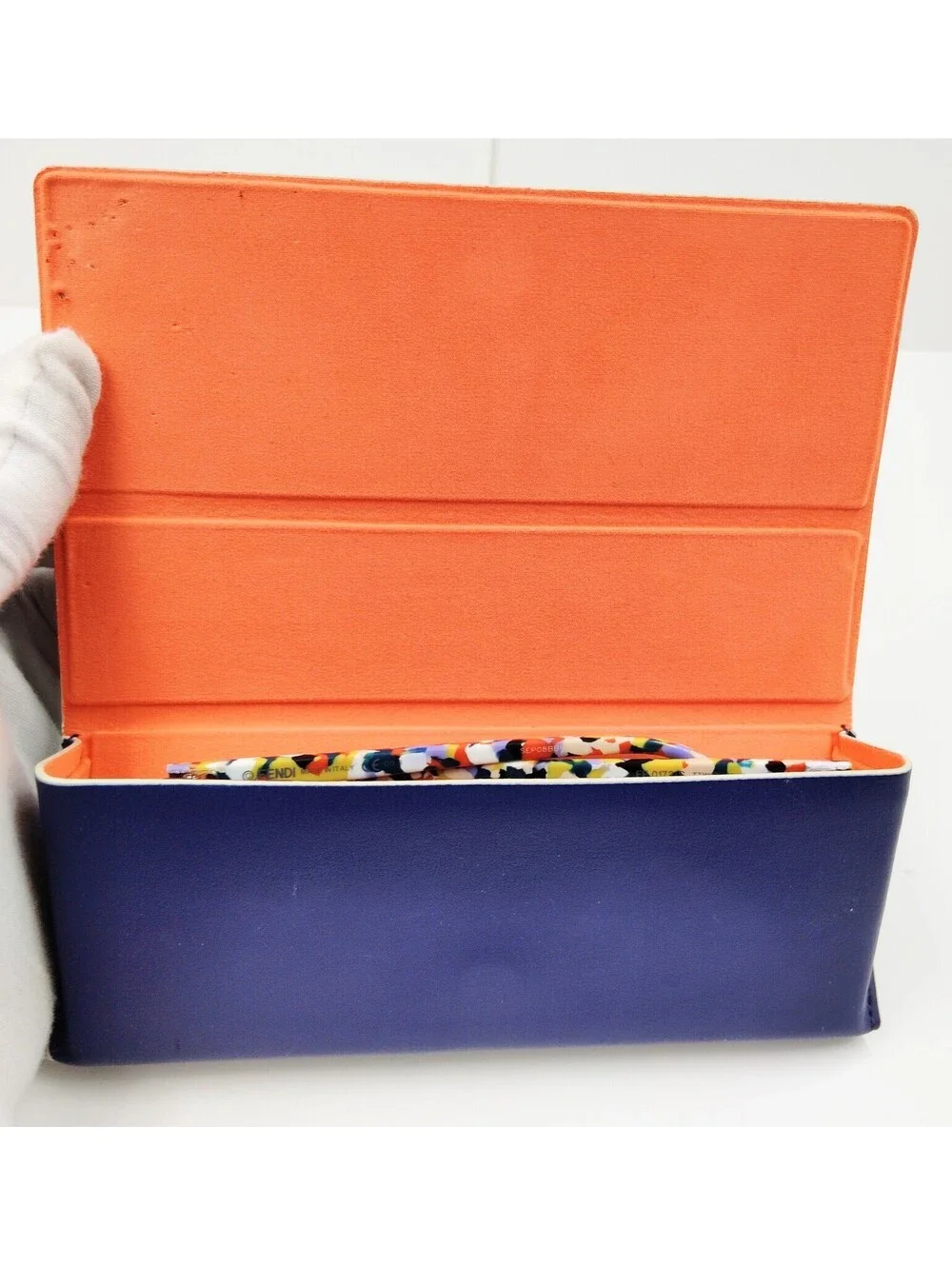 Fendi FF0172/S TTW/9O Sunglasses 58-18-140 Blue Multicolor Italy w/ Case